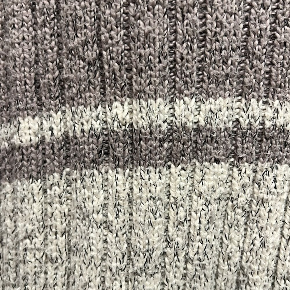 Roots Cream/Taupe Cotton V-Neck Long‎ Sleeve Sweater Size M - Picture 5 of 9